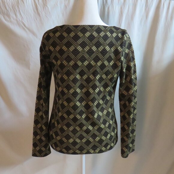 Jones New York Long Sleeve Dressy Metallic Top - Picture 2 of 6